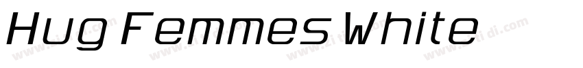 Hug Femmes White字体转换